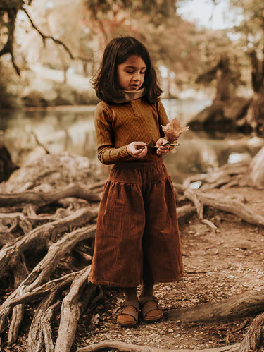 The Simple Folk Ribbed Top, Bronze